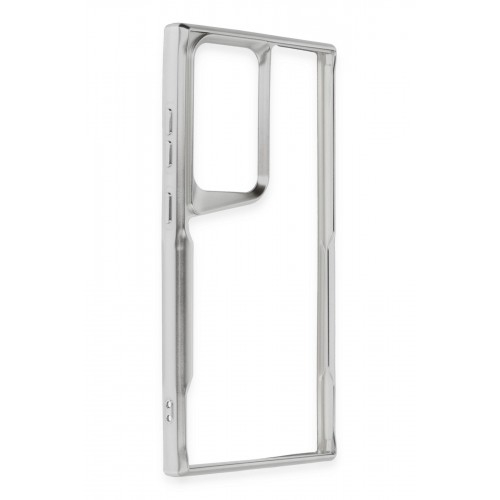Newface Samsung Galaxy S23 Ultra Kılıf Boyi Silikon Kapak - Gümüş Newface Samsung Galaxy S23 Ultra Kılıf Boyi Silikon Kapak - Gümüş