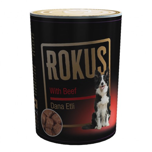 ROKUS DANA ETLI KÖPEK KONSERVESI 410 GR X 6 ADET ROKUS DANA ETLI KÖPEK KONSERVESI 410 GR X 6 ADET