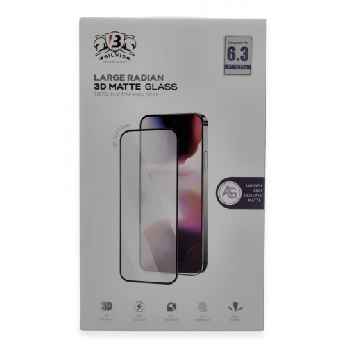 Newface iPhone 16 Pro Max Bilvis 3D Mat Cam Ekran Koruyucu Newface iPhone 16 Pro Max Bilvis 3D Mat Cam Ekran Koruyucu