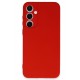 Newface Samsung Galaxy S24 FE Kılıf First Silikon - Kırmızı