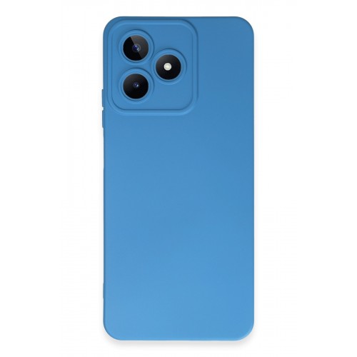 Newface Realme C53 Kılıf Nano içi Kadife Silikon - Mavi Newface Realme C53 Kılıf Nano içi Kadife Silikon - Mavi