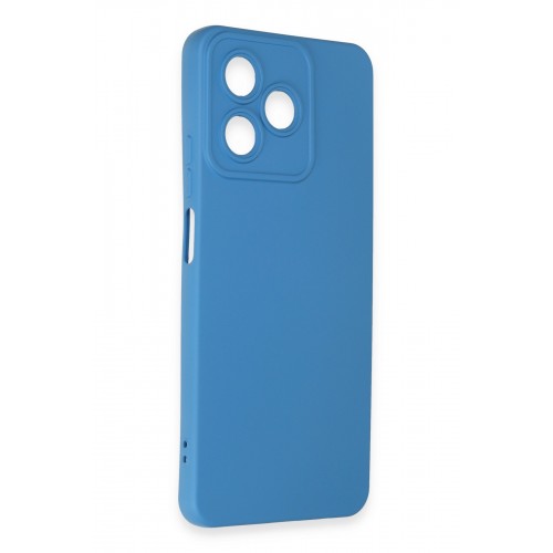 Newface Realme C53 Kılıf Nano içi Kadife Silikon - Mavi Newface Realme C53 Kılıf Nano içi Kadife Silikon - Mavi