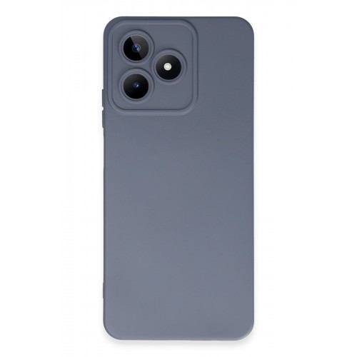 Newface Realme C53 Kılıf Nano içi Kadife Silikon - Gri