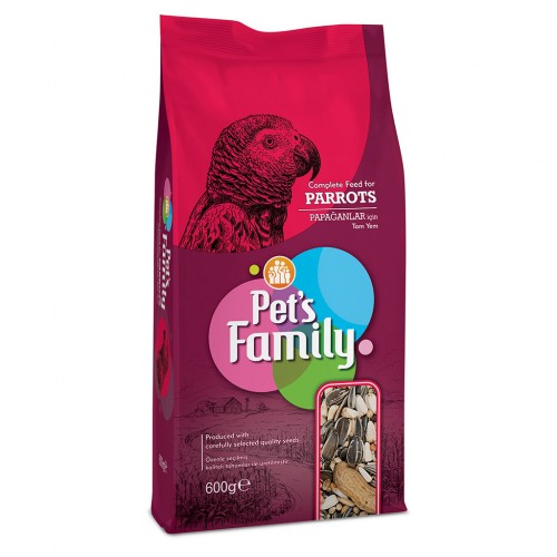 PETS FAMILY PAPAĞAN YEMI 600G X 2 ADET PETS FAMILY PAPAĞAN YEMI 600G X 2 ADET