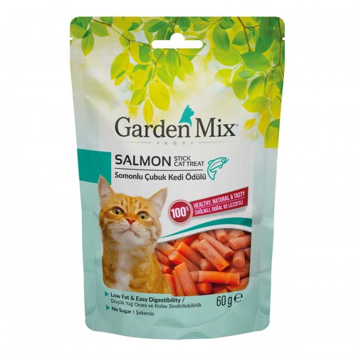 GARDEN MIX SOMONLU STICK KEDI ÖDÜLÜ 60 GR X 4 ADET GARDEN MIX SOMONLU STICK KEDI ÖDÜLÜ 60 GR X 4 ADET