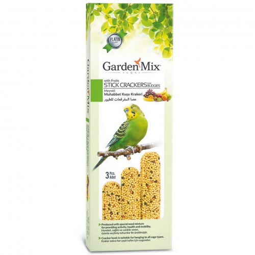 GARDENMIX PLATIN MEYVELI KUŞ KRAKERI 3LÜ X 3 ADET GARDENMIX PLATIN MEYVELI KUŞ KRAKERI 3LÜ X 3 ADET