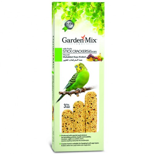 GARDENMIX PLATIN MEYVELI KUŞ KRAKERI 3LÜ X 3 ADET GARDENMIX PLATIN MEYVELI KUŞ KRAKERI 3LÜ X 3 ADET