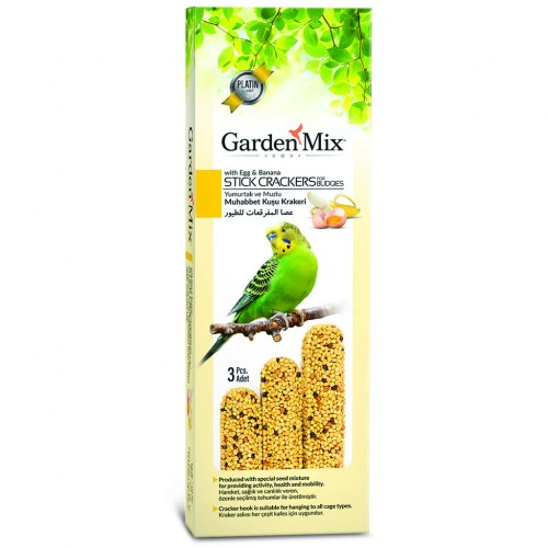 GARDENMIX PLATIN MUZLU YUMURTALI KUŞ KRAKERI 3LÜ X 3 ADET