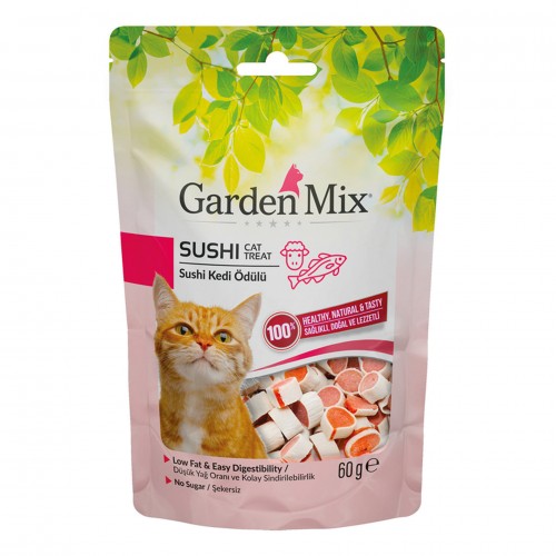 GARDEN MIX KUZULU SUSHI KEDI ÖDÜLÜ 60 GR X 4 ADET GARDEN MIX KUZULU SUSHI KEDI ÖDÜLÜ 60 GR X 4 ADET