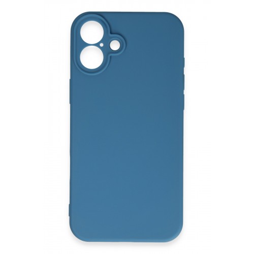 Newface iPhone 16 Plus Kılıf First Silikon - Mavi Newface iPhone 16 Plus Kılıf First Silikon - Mavi