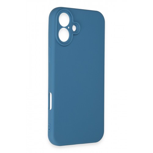Newface iPhone 16 Plus Kılıf First Silikon - Mavi Newface iPhone 16 Plus Kılıf First Silikon - Mavi