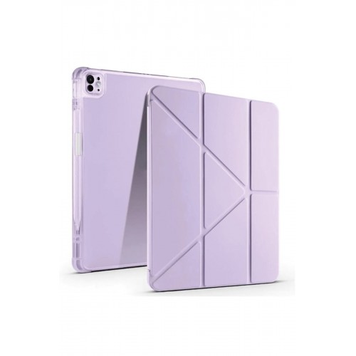 Newface iPad Pro 13 (2024) Kılıf Kalemlikli Mars Tablet Kılıfı - Lila Newface iPad Pro 13 (2024) Kılıf Kalemlikli Mars Tablet Kılıfı - Lila