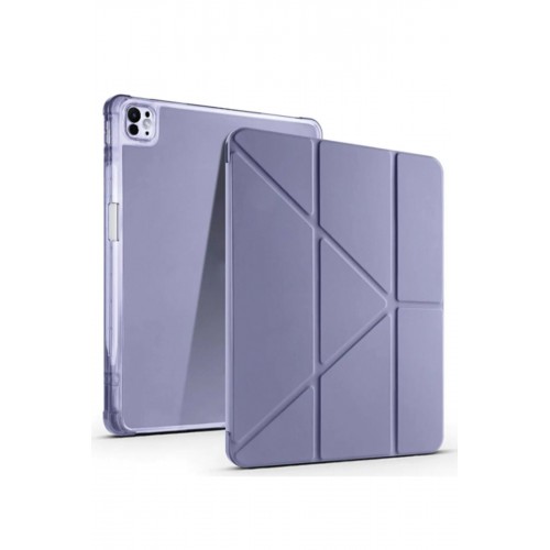Newface iPad Pro 13 (2024) Kılıf Kalemlikli Mars Tablet Kılıfı - Mor Newface iPad Pro 13 (2024) Kılıf Kalemlikli Mars Tablet Kılıfı - Mor