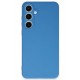 Newface Samsung Galaxy S24 FE Kılıf Nano içi Kadife Silikon - Mavi