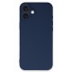 Newface iPhone 16 Kılıf Nano içi Kadife Silikon - Lacivert
