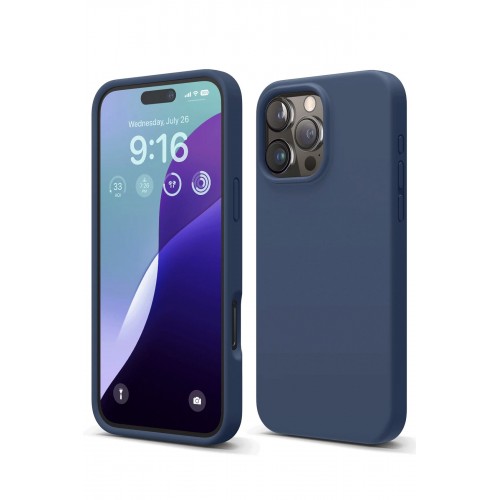 Newface iPhone 16 Pro Max Kılıf Nano içi Kadife Silikon - Lacivert Newface iPhone 16 Pro Max Kılıf Nano içi Kadife Silikon - Lacivert
