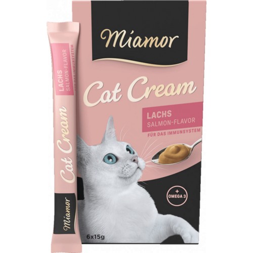 MIAMOR CREAM SOMONLU KEDI ÖDÜLÜ 6 X 15 GR X 3 ADET MIAMOR CREAM SOMONLU KEDI ÖDÜLÜ 6 X 15 GR X 3 ADET