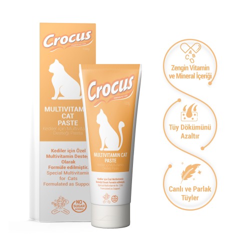 CROCUS KEDI MULTIVITAMIN MACUN 100 GRAM X 2 ADET CROCUS KEDI MULTIVITAMIN MACUN 100 GRAM X 2 ADET