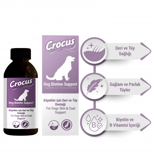 CROCUS KÖPEK TÜY SAĞLIĞI DAMLASI 100 ML X 2 ADET CROCUS KÖPEK TÜY SAĞLIĞI DAMLASI 100 ML X 2 ADET