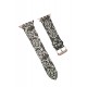 Newface Apple Watch 41mm Creeper Desenli Kordon - Siyah Newface Apple Watch 41mm Creeper Desenli Kordon - Siyah