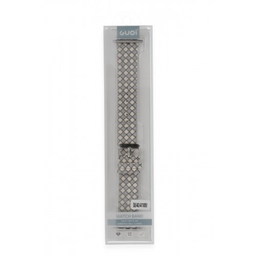 Newface Apple Watch 41mm Karo Motif Kordon - Lila Newface Apple Watch 41mm Karo Motif Kordon - Lila