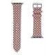 Newface Apple Watch 45mm Karo Motif Kordon - Pembe