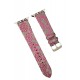Newface Apple Watch 44mm Creeper Desenli Kordon - Pembe