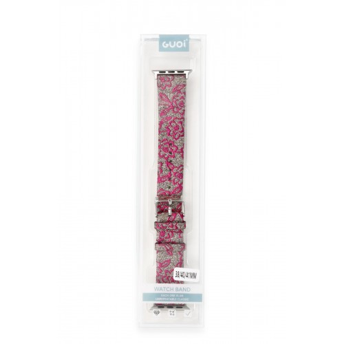 Newface Apple Watch Ultra 49mm Creeper Desenli Kordon - Pembe Newface Apple Watch Ultra 49mm Creeper Desenli Kordon - Pembe