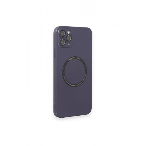 Newface iPhone 11 Pro Max Kılıf Jack Magneticsafe Lens Silikon - Mor Newface iPhone 11 Pro Max Kılıf Jack Magneticsafe Lens Silikon - Mor