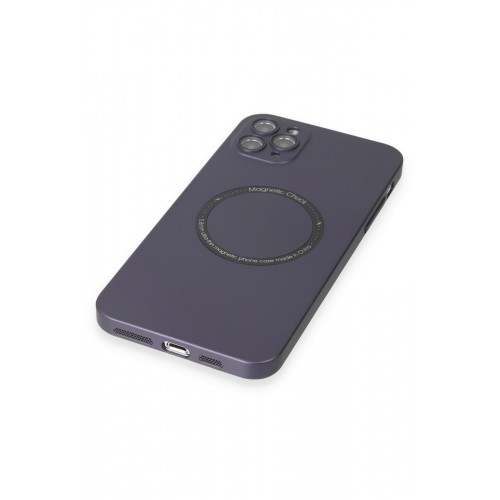 Newface iPhone 11 Pro Max Kılıf Jack Magneticsafe Lens Silikon - Mor Newface iPhone 11 Pro Max Kılıf Jack Magneticsafe Lens Silikon - Mor