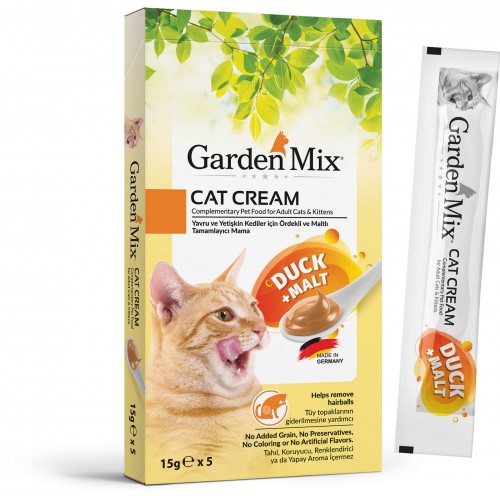 Garden Mıx Kedi Kreması Ördek malt 15gr*5 Garden Mıx Kedi Kreması Ördek malt 15gr*5