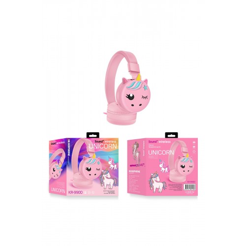 Karler Bass KR9900 Kablosuz Kafaüstü Kulaklık - Pembe Karler Bass KR9900 Kablosuz Kafaüstü Kulaklık - Pembe