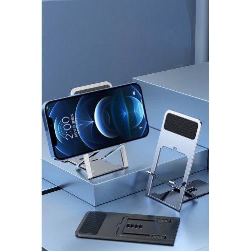 Konfulon CM25 Ayarlanabilir Katlanabilir Masaüstü Telefon Tutucu - Gümüş Konfulon CM25 Ayarlanabilir Katlanabilir Masaüstü Telefon Tutucu - Gümüş