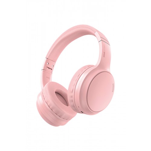 Karler Bass KRH4 Aktif Gürültü Engelleyici Özellikli Kafaüstü Kablosuz Bluetooth Kulaklık - Pembe