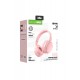 Karler Bass KRH4 Aktif Gürültü Engelleyici Özellikli Kafaüstü Kablosuz Bluetooth Kulaklık - Pembe