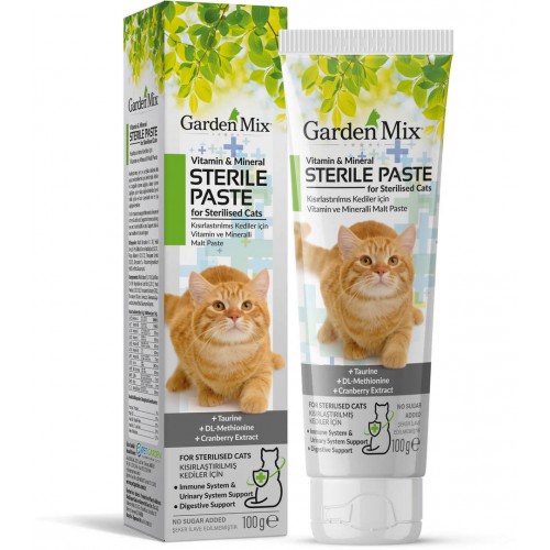 Garden Mix Kedi Steril Multivitamin Macun 100 Gram Garden Mix Kedi Steril Multivitamin Macun 100 Gram