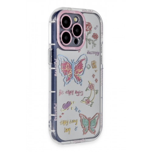 Newface iPhone 14 Pro Max Kılıf Reflexion Desenli Kapak - Desen 8