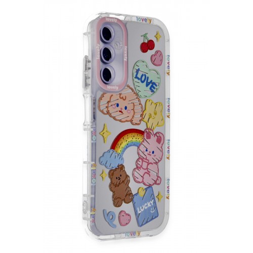 Newface Samsung Galaxy A15 4G Kılıf Reflexion Desenli Kapak - Desen 7 Newface Samsung Galaxy A15 4G Kılıf Reflexion Desenli Kapak - Desen 7