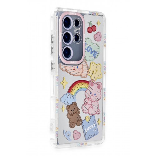 Newface Samsung Galaxy S24 Ultra Kılıf Reflexion Desenli Kapak - Desen 4
