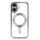 Newface iPhone 16 Plus Kılıf Kross Magneticsafe Kapak - Gümüş