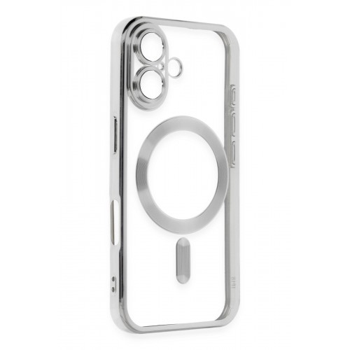 Newface iPhone 16 Plus Kılıf Kross Magneticsafe Kapak - Gümüş Newface iPhone 16 Plus Kılıf Kross Magneticsafe Kapak - Gümüş