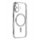 Newface iPhone 16 Plus Kılıf Kross Magneticsafe Kapak - Gümüş