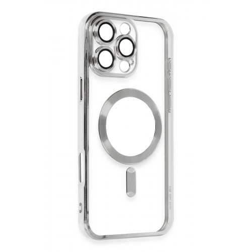Newface iPhone 16 Pro Max Kılıf Kross Magneticsafe Kapak - Gümüş Newface iPhone 16 Pro Max Kılıf Kross Magneticsafe Kapak - Gümüş