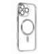 Newface iPhone 16 Pro Max Kılıf Kross Magneticsafe Kapak - Gümüş