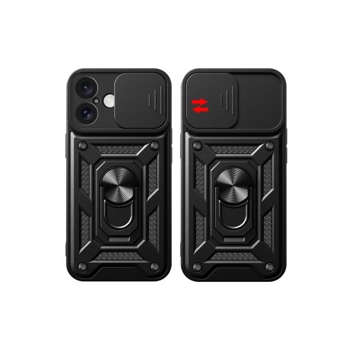 Newface iPhone 16 Kılıf Pars Lens Yüzüklü Silikon - Yeşil Newface iPhone 16 Kılıf Pars Lens Yüzüklü Silikon - Yeşil