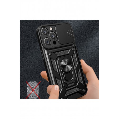 Newface iPhone 16 Pro Max Kılıf Pars Lens Yüzüklü Silikon - Gümüş Newface iPhone 16 Pro Max Kılıf Pars Lens Yüzüklü Silikon - Gümüş