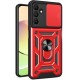 Newface Samsung Galaxy M15 Kılıf Pars Lens Yüzüklü Silikon - Kırmızı Newface Samsung Galaxy M15 Kılıf Pars Lens Yüzüklü Silikon - Kırmızı