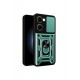 Newface Vivo Y18 Kılıf Pars Lens Yüzüklü Silikon - Yeşil Newface Vivo Y18 Kılıf Pars Lens Yüzüklü Silikon - Yeşil