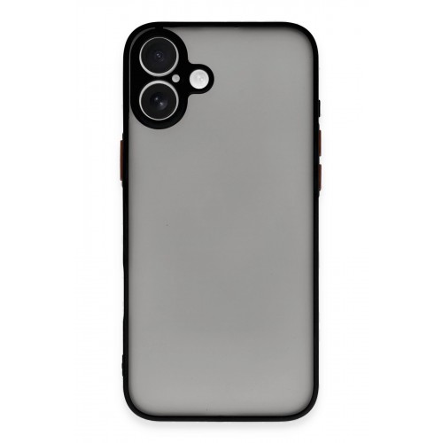 Newface iPhone 16 Plus Kılıf Montreal Silikon Kapak - Siyah Newface iPhone 16 Plus Kılıf Montreal Silikon Kapak - Siyah