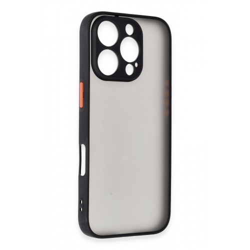 Newface iPhone 16 Pro Kılıf Montreal Silikon Kapak - Siyah Newface iPhone 16 Pro Kılıf Montreal Silikon Kapak - Siyah